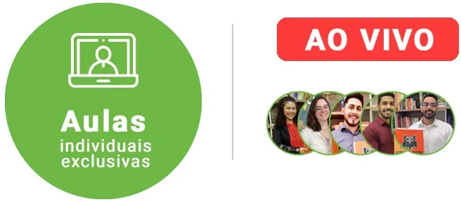 Aula individual ao vivo por chamada de vídeo